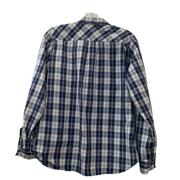 Eddie Bauer Plaid Flannel Button Up Long Sleeve Sweat Wicking Quick Dry Top - Picture 2 of 11